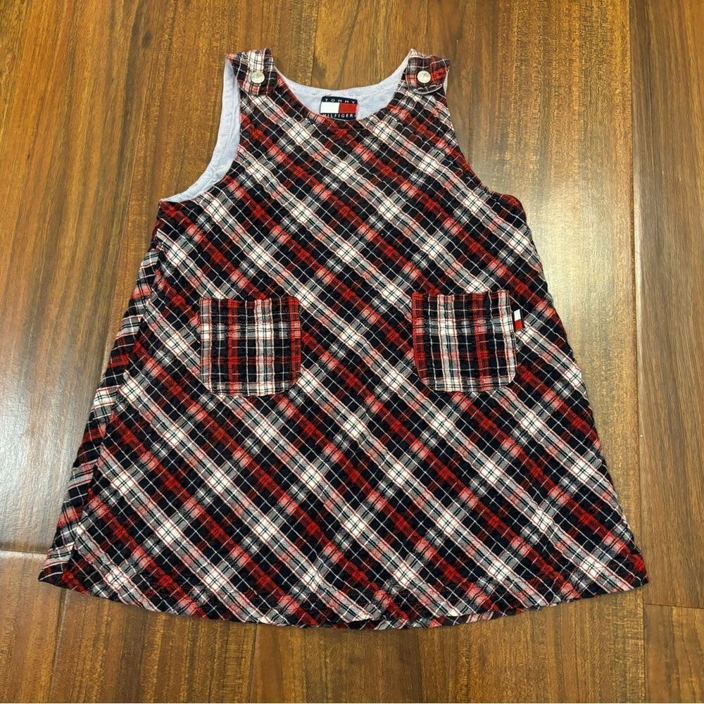 Tommy Hilfiger plaid seersucker sleeveless dress